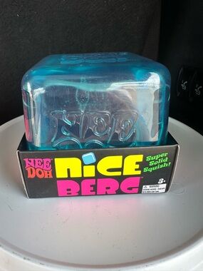 Nee Doh Nice Berg Super Solid Squish Toy - Blue